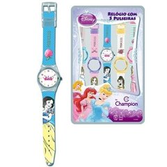 Relógio Troca Pulseira Infantil Digital Champion Princess Disney DY48029P - Cores Sortidas