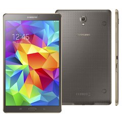 Tablet Samsung Galaxy Tab S 8.4 4G SM-T705 16GB, cinza, processador de 1.9Ghz Octa-Core, Bluetooth Versão 4.0, Android 6.0 Marshmallow, Quad-Band 850/900/1800/1900