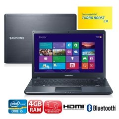 Notebook Samsung Ativ Book 4 Np470r4e-Kd1br Preto Intel® Core(TM) i5 3230M, 4 Gb, HD 500Gb, LED 14" W8