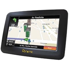 Navegador GPS Dynamic G49 c/ Tela LCD Touch Screen de 4.3", Orientação por Voz, TV Digital