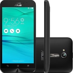 Celular Asus Zenfone Go ZC500TG 16GB preto, processador de 1.3Ghz Quad-Core, Bluetooth Versão 4.0, Android 5.1.1 Lollipop, Quad-Band 850/900/1800/1900