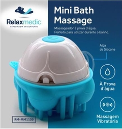 Hidromassageador mini massager bath prova d'agua rm-mm1109 - relaxmedic - 1 unidade