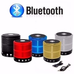 Caixinha de som com LED, com Bluetooth, USB, Auxiliar e Micro SD WS-887