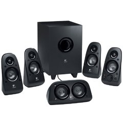 Caixa De Som Logitech Surround Sound Speakers Z506 Som 5.1, 75W Rms, Entradas Múltiplas