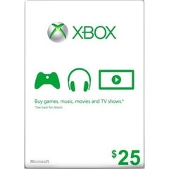 Cartão Live Xbox R$ 25,00