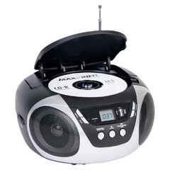 CD Player Portátil Dazz 651083 com MP3, Entrada USB, Entrada Auxiliar e Rádio AM/FM - 2 W
