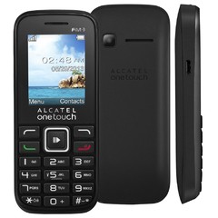 Celular Alcatel OT 1041 PRETO com Dual Chip, Display Colorido, Câmera VGA, MP3, Rádio FM e Bluetooth - comprar online