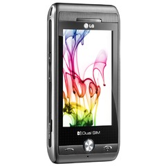 Celular Desbloqueado LG GX500 Preto c/ Leitor Dois Chips, Câm. 3.2MP, Wi-Fi, Bluetooth, Touchscreen