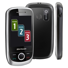 Celular Desbloqueado Multilaser Touch P3162 Prata/Preto Tri Chip com Câmera 3MP, Touch Screen, TV Digital, MP3, Rádio FM e Bluetooth na internet