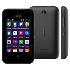 Celular Desbloqueado Nokia Asha 230 Preto com Dual Chip, Câmera 1,3MP, Bluetooth, Rádio FM, MP3 e Fone de Ouvido