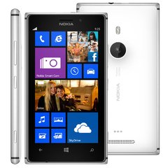 Celular Desbloqueado Nokia Lumia 925 Branco com Windows Phone 8, Tela 4.5", Processador 1.5GHz Dual Core, Câmera 8.7MP, 3G, 4G, Wi-Fi e Bluetooth