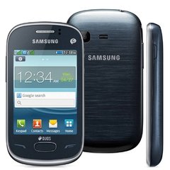 Celular Desbloqueado Samsung Rex 70 S3802 Azul com Dual Chip, Tela Full Touch de 3.0", Câmera 2MP, Rádio FM, MP3 e Bluetooth