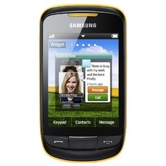 Celular Samsung CORBY II GT-S3850 Amarelo com Câmera, MP3, FM, Tela Touch, Wi-Fi e Bluetooth - comprar online