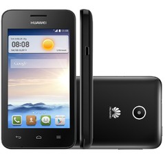Smartphone Desbloqueado Ascend Y330 PRETO Tela 4" 3G Android 4.2 Preto Huawei