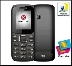 Celular MOx-M17 preto, 4 bandas: 850/900/1800/1900MHz, Micro SD até 8GB cores preto, roxo, rosa - comprar online