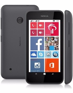 Smartphone Nokia Lumia 530 Windows Phone 8.1 Tela 4" 4GB 3G Wi-Fi Câmera 5MP GPS - Preto - comprar online