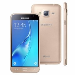 Smartphone Samsung Galaxy J3 SM-J320M/DS Dual Chip Android 5.1 Dourado Tela 5'' 8GB 4G Wi-Fi Câmera 8MP - comprar online