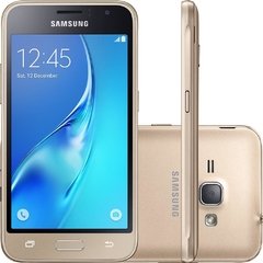 Smartphone Samsung Galaxy J3 SM-J320M/DS Dual Chip Android 5.1 Dourado Tela 5'' 8GB 4G Wi-Fi Câmera 8MP