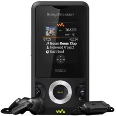 Celular Sony Ericsson W205 preto, gprs, Camera 1.3mp Radio E Bluetooth