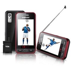 Celular Desbloqueado Samsung Star TV GT-I6220 Vermelho c/ Câmera 3.2MP, MP3, Rádio FM, Bluetooth, TV Digital e Cartão 1GB