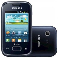 Smartphone Samsung Galaxy Pocket Plus Duos Preto GT-S5303 com Dual Chip, Android 4.0, Wi-Fi, 3G, GPS, Câmera 2MP, FM, MP3 e Bluetooth