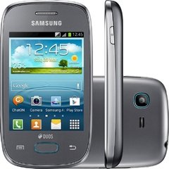 Smartphone Samsung Galaxy Pocket Neo Duos GT-S5312 Prata com Dual Chip, Android 4.1, Wi-Fi, 3G, GPS, Câmera 2MP, FM, MP3 e Bluetooth