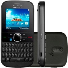 Celular Alcatel Onetouch 3075 PRETO, Wi-Fi, 3G, FM, Teclado Qwerty, Bluetooth
