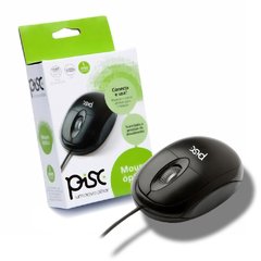 Mouse Óptico 1807 Grande Preto Usb 800 Dpi - Pisc - comprar online