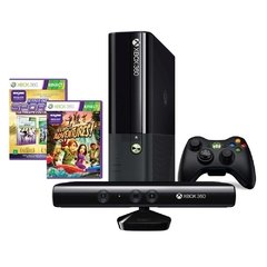 Console Xbox 360 4gb + Kinect Branco - Acompanha Kinect Adventures! e Kinect Sports