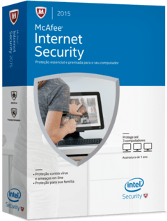 McAfee Internet Security 2015 - Mini Box - 3 Usuários