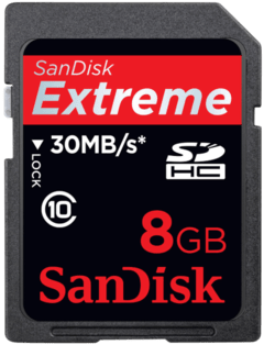 Cartão de Memória Sandisk(TM) Extreme® SDHC Uhs-I 8Gb Classe 10