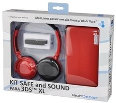 Kit Safe And Sound Tech Dealer Vermelho Para 3ds Xl