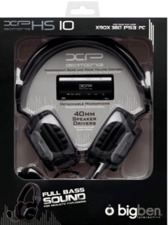 Fone de Ouvido Big Ben Xphs10 Para X360 Compatível Com PS3 e PC