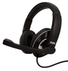 Fone de Ouvido Oex Headset Action Hs201 Preto