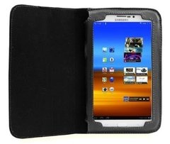 Case Em Couro Sintético Quest Cg73p Preto Para Samsung Galaxy Tab 3 7"