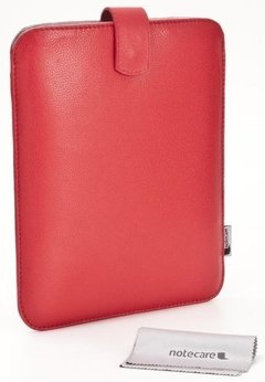 Sleeve Em Couro Notecare Nc123 Vermelho Para iPad