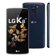 Smartphone LG K8 K350DS Índigo com 16GB, Dual Chip, Tela HD de 5,0", 4G, Android 6.0, Câmera 8MP e Processador Quad Core de 1.3 GHz - Infotecline