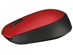 Mouse Wireless Logitech M170 Para Destros E Canhotos E Sensor Óptico Vermelho E Preto - 910-004425 - LOM170CNZ