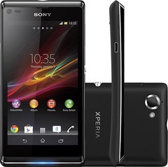 Smartphone Sony Xperia E Dual C1604 - Dual Chip, Android 4.0, 1GHz, Câmera 3.2MP, 4GB, Wi-Fi, - Preto (Desbloqueado)