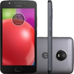 Smartphone Motorola Moto E4 XT1763 Titanium com 16GB, Tela 5'', Dual Chip, Android 7.1, 4G, Câmera 8MP, Processador Quad-Core e 2GB de RAM