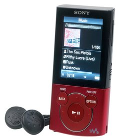 MP4 Walkman Sony Nwz-e443/rc - Digital Music Player - 4 Gb - Vermelho Lj