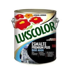 ESMALTE PRETO FOSCO 900ML Lukscolor Premium Plus - 6 unidades