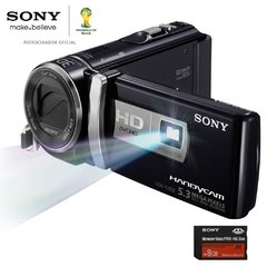 Filmadora Sony Hdr-Pj200 Full HD Com Projetor Integrado, Foto 5.3Mp, 30X Zoom Óptico, Steadyshoot