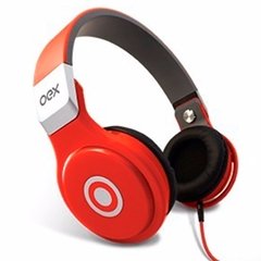 Fone de Ouvido Oex Headphone Groove Vermelho Hp102