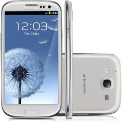 SMARTPHONE SAMSUNG GALAXY SIII S3 GT-I9300 BRANCO ANDROID 4.0 TELA 4.8 16GB 4G CÂMERA 8MP