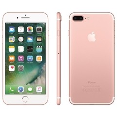 iPhone 7 Apple Plus com 128GB rosa, Tela Retina HD de 5,5", iOS 10, Dupla Câmera Traseira, Resistente à Água, Wi-Fi, 4G