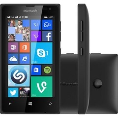 Smartphone Microsoft Lumia 435 Dual Chip Windows Phone 8.1 Tela 4" 8GB 3G Wi-Fi Câmera 2MP - Preto