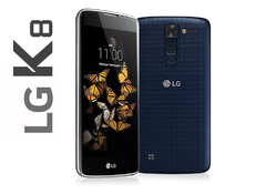Smartphone LG K8 K350N Índigo com 16GB, Dual Chip, Tela HD de 5,0", 4G, Android 6.0, Câmera 8MP e Processador Quad Core de 1.3 GHz