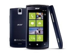 celular Acer Allegro M310, rocessador mediano de 1Ghz Single-Core, Versão 2.1, Windows Phone 7.5 Mango, Quad-Band 850/900/1800/1900