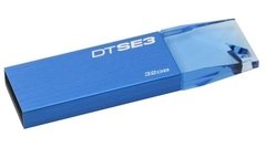 Pen Drive Kingston Dtse3 Metalic Azul 8Gb